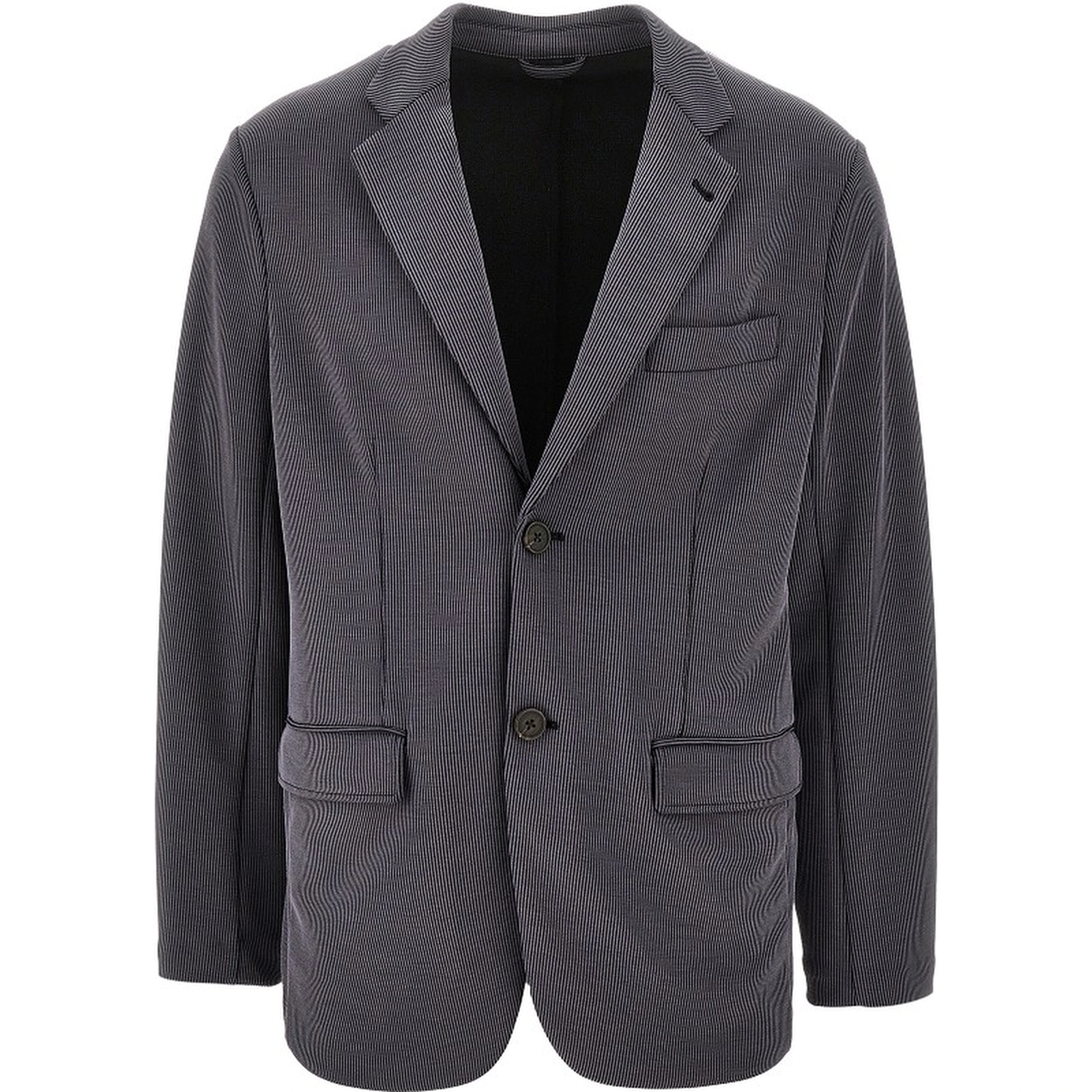 Canneté fabric single-breasted blazer