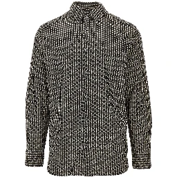 Printed lyocell-blend shirt
