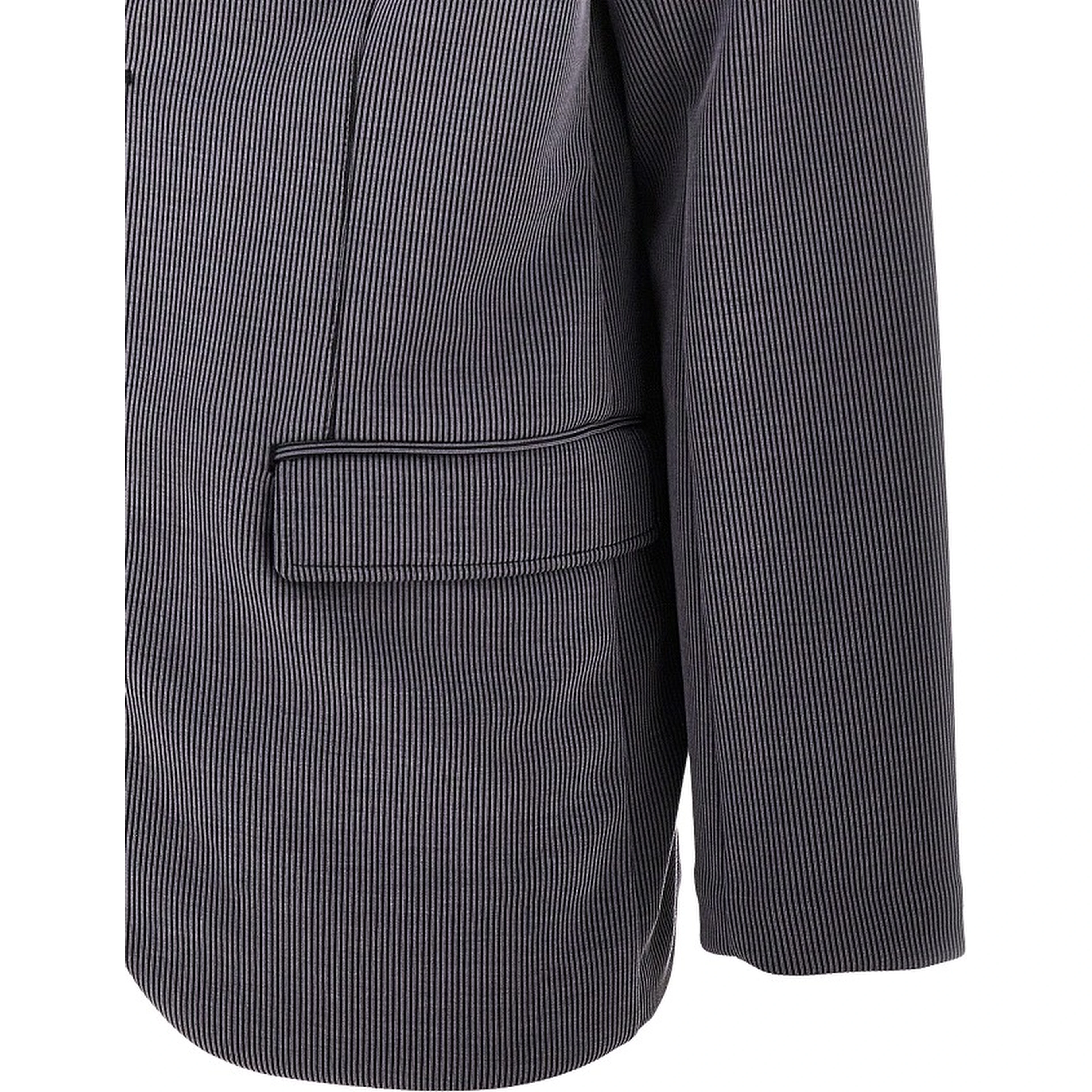 Canneté fabric single-breasted blazer