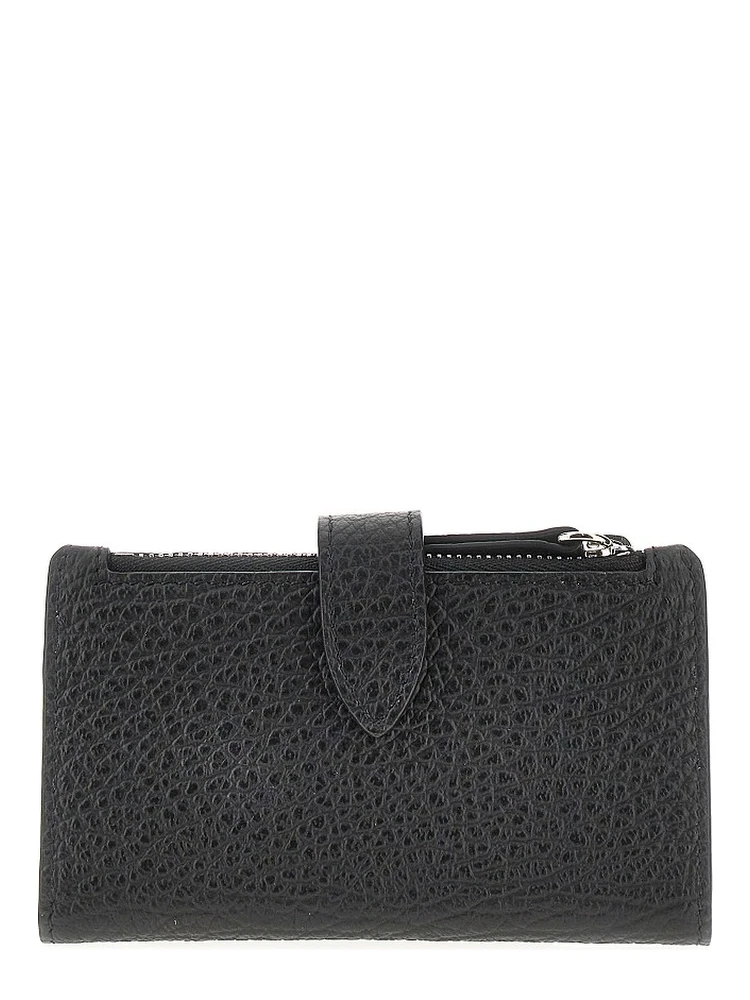 Grain leather bi-fold cardholder