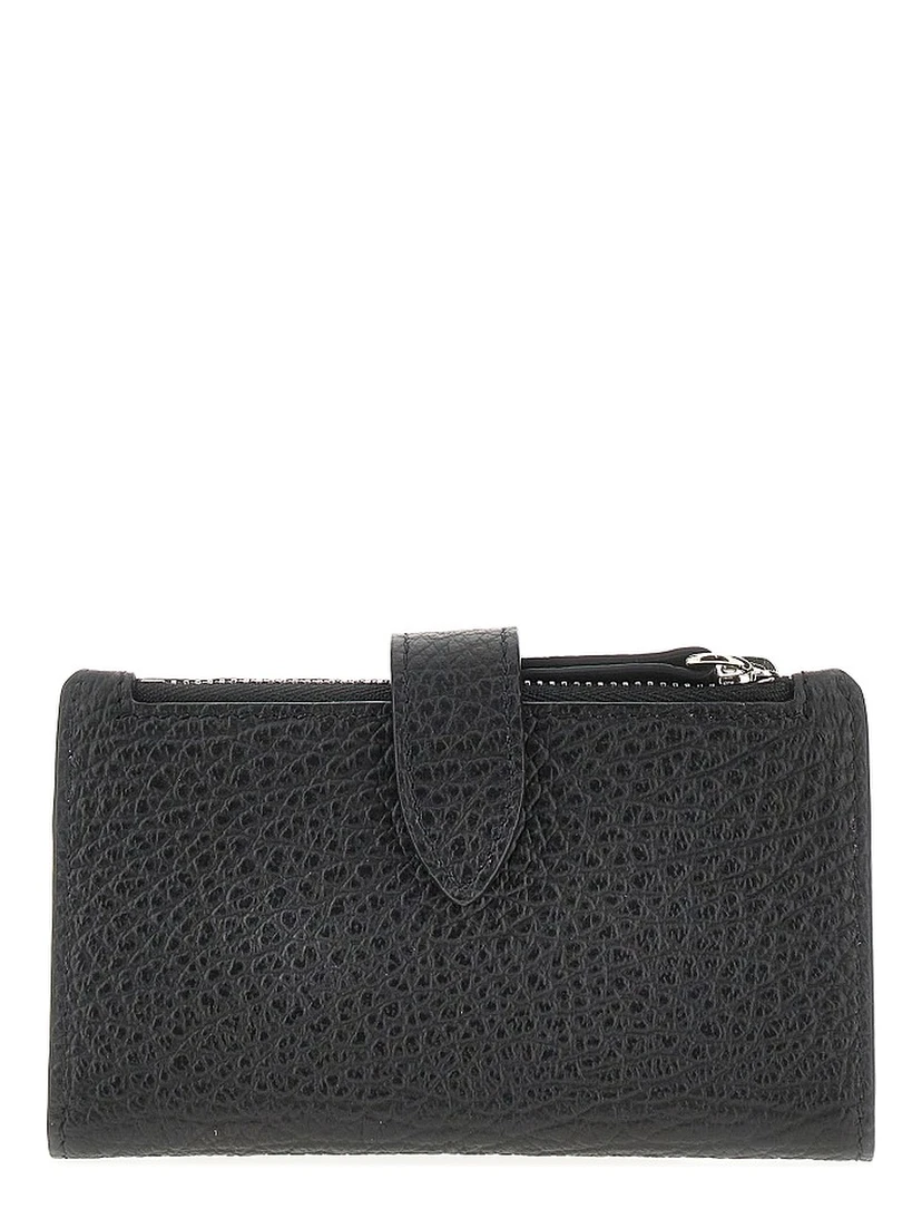 Grain leather bi-fold cardholder