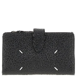 Grain leather bi-fold cardholder