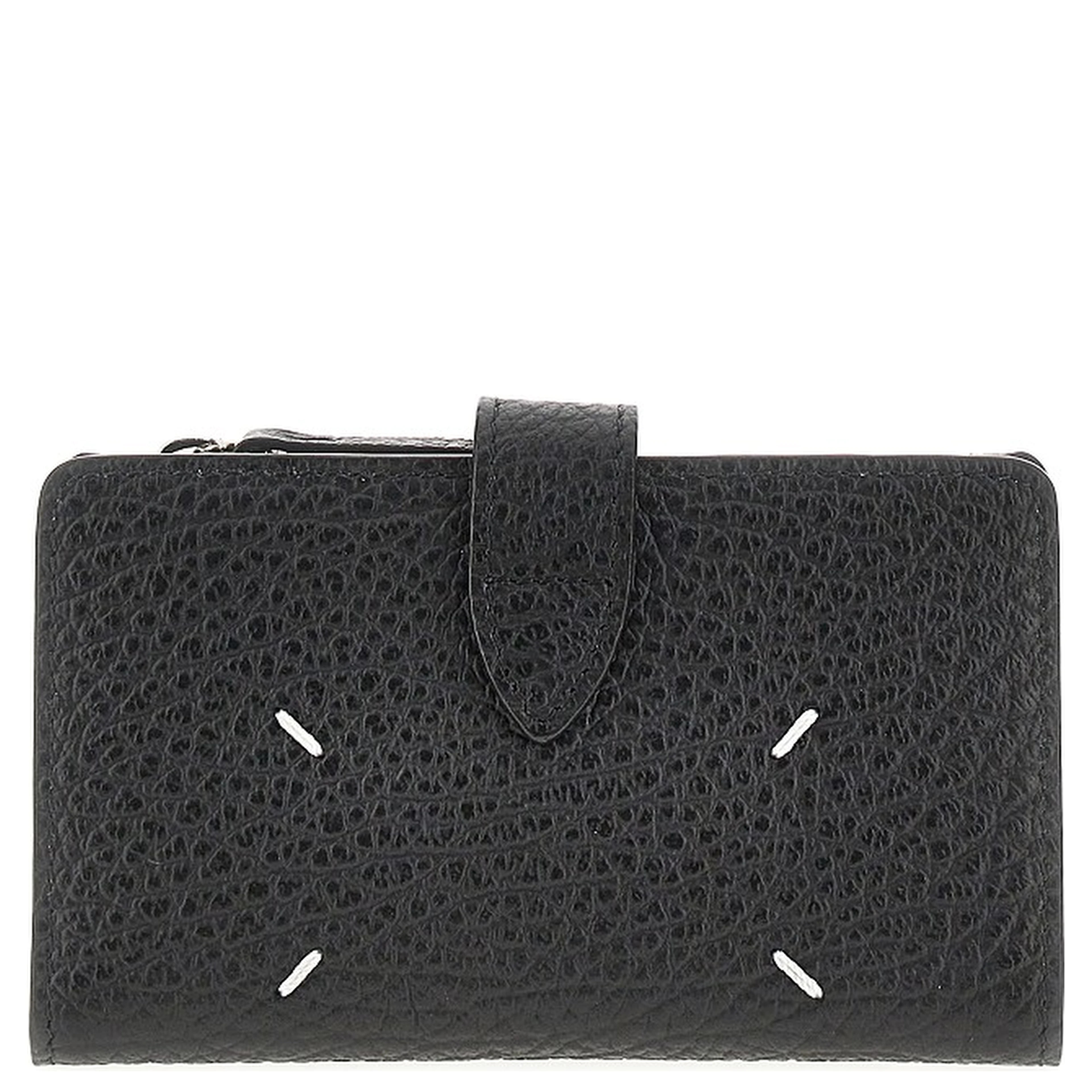 Grain leather bi-fold cardholder