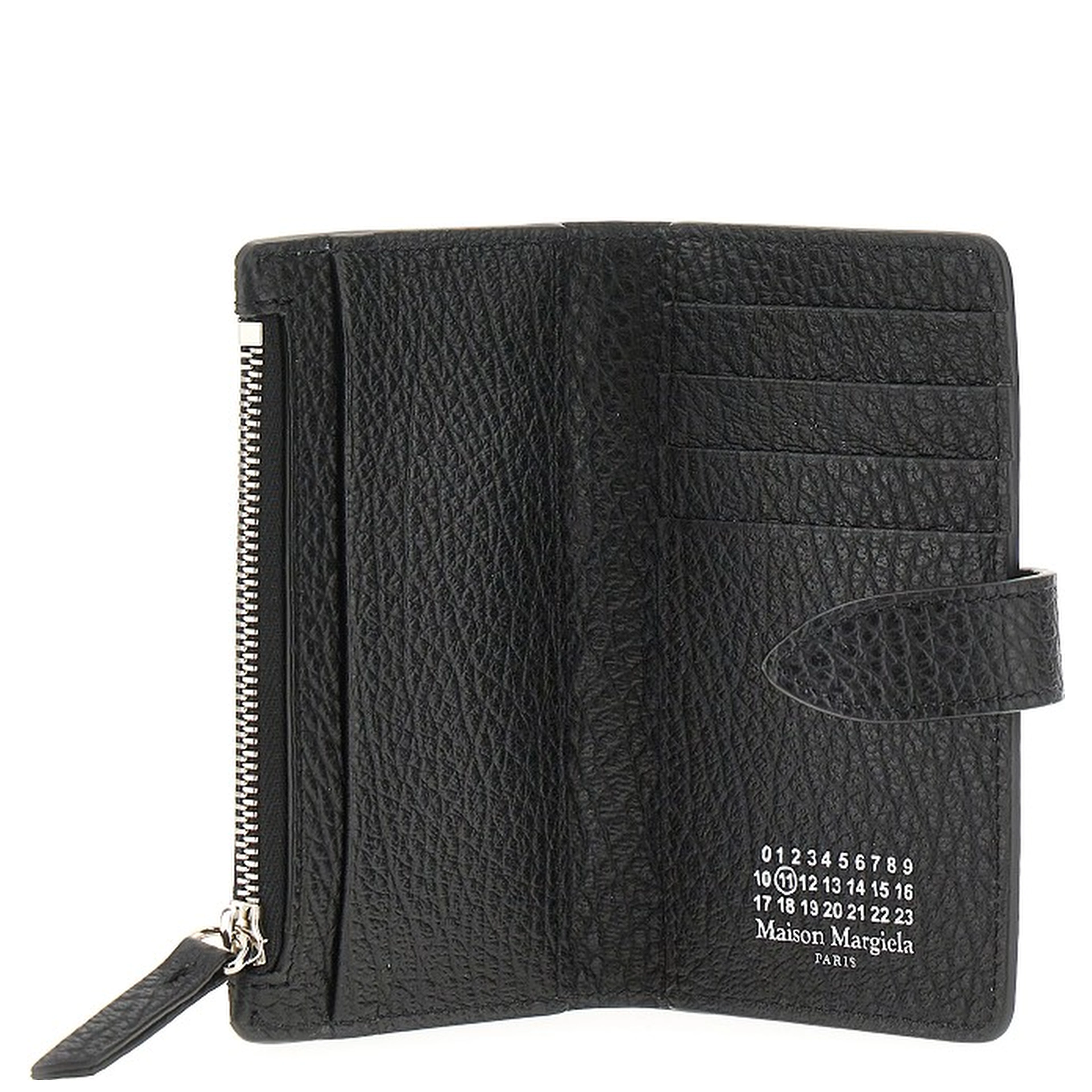 Grain leather bi-fold cardholder