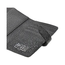 Grain leather bi-fold cardholder
