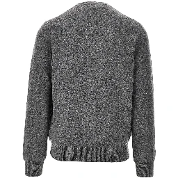 Heart patch wool cardigan