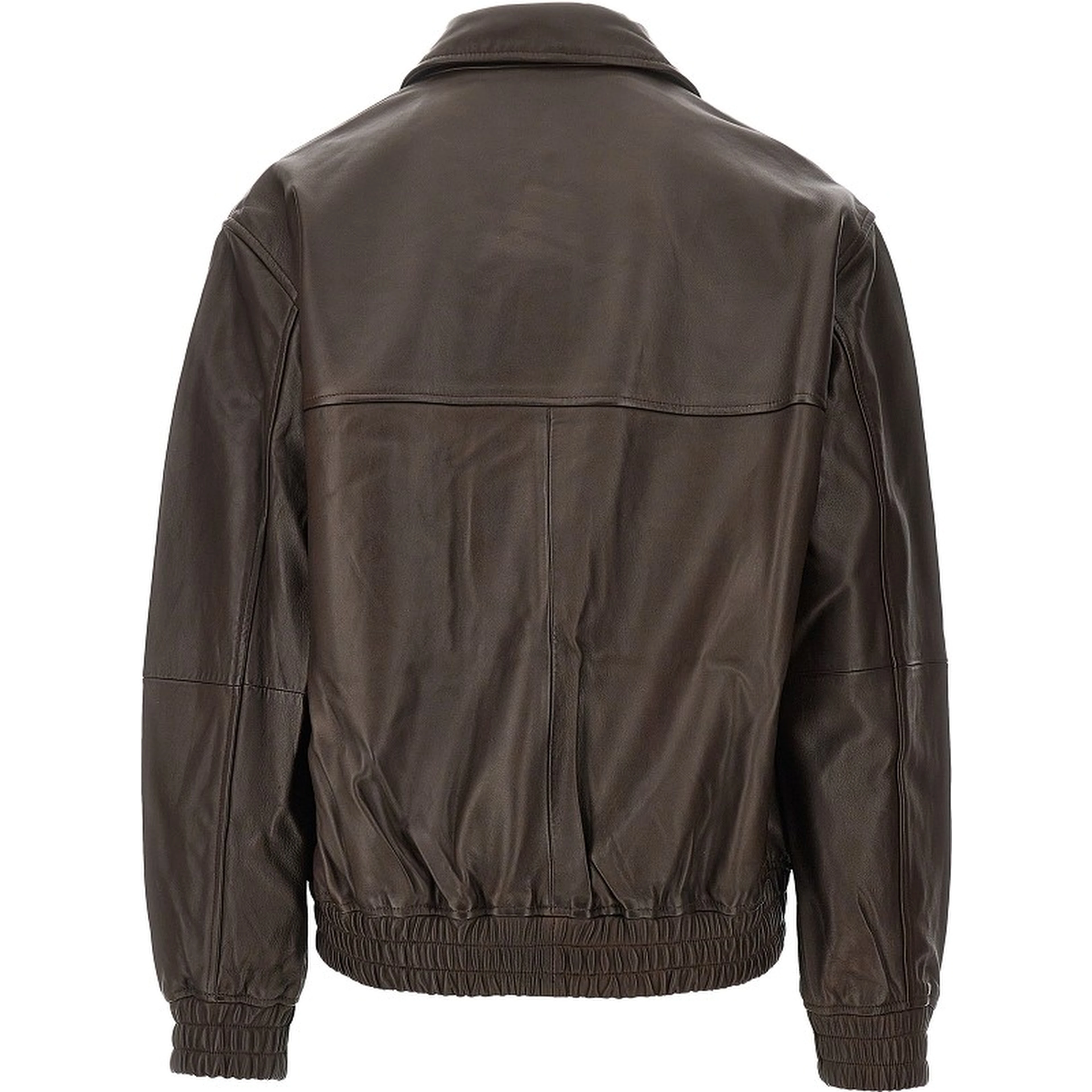 'Piston' leather bomber jacket