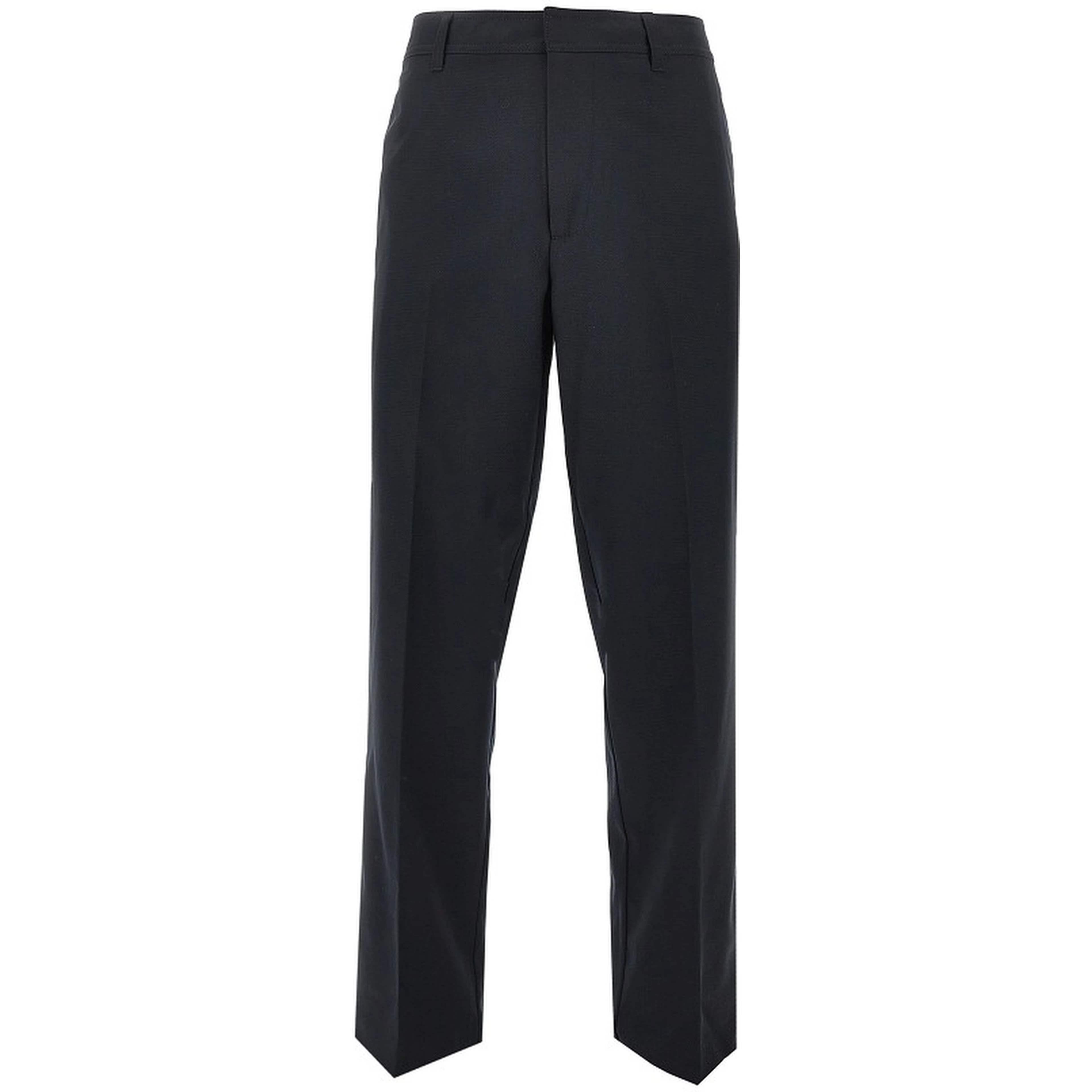 Micro-textured light wool pants