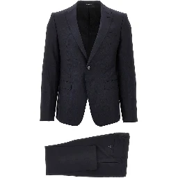 Jacquard wool and silk David Line suit