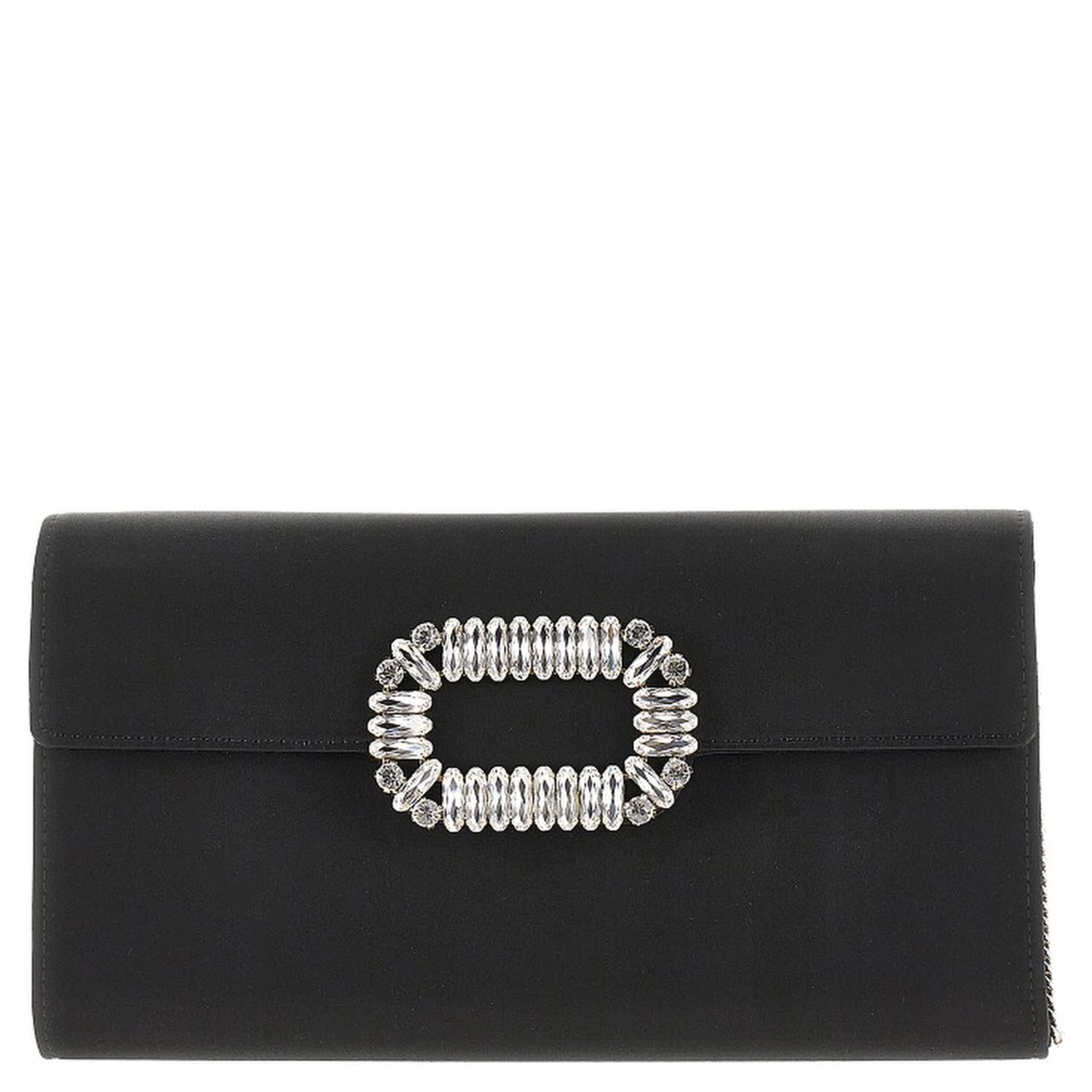 'Sexy Choc' satin clutch