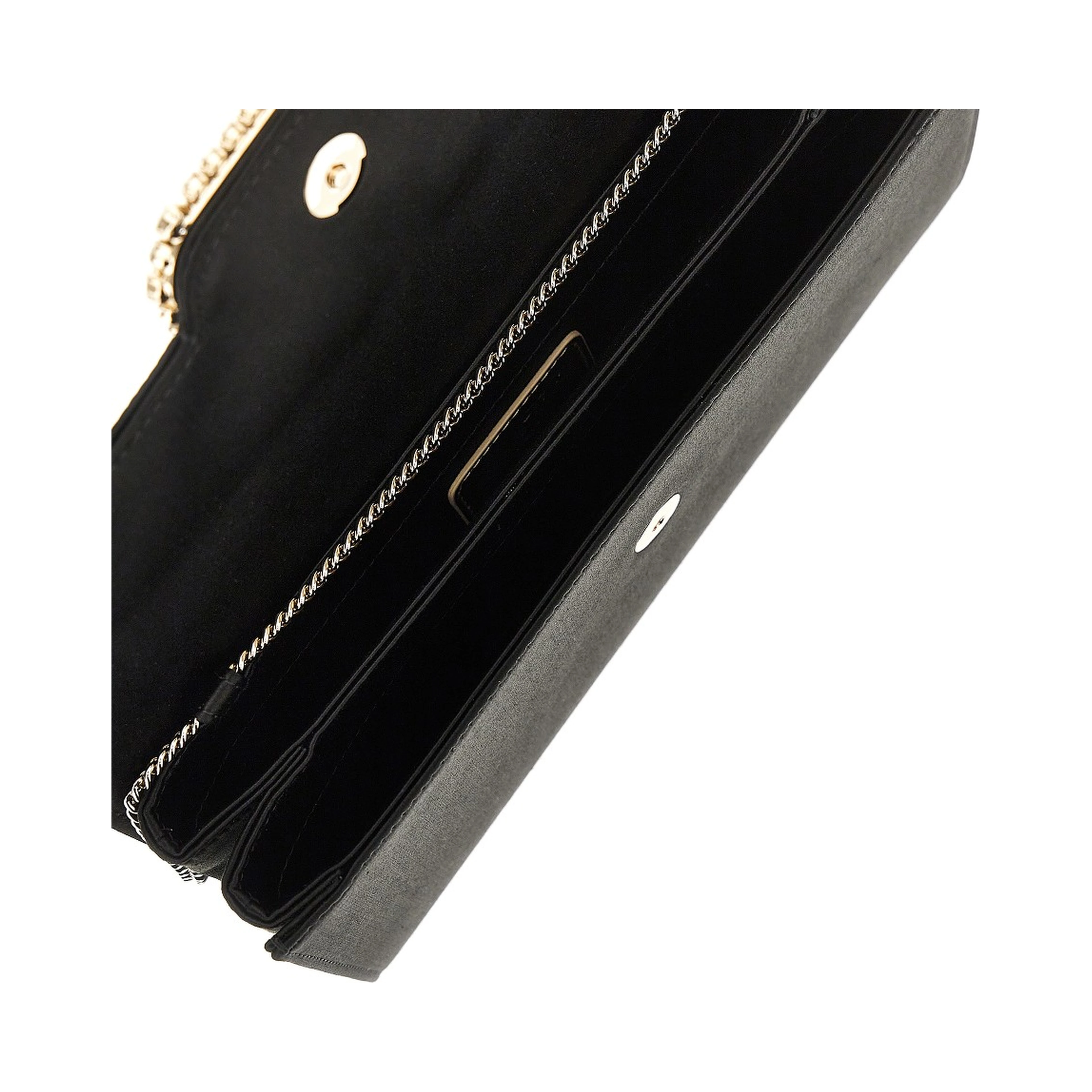 'Sexy Choc' satin clutch