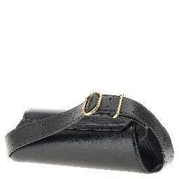 Leather small 'Cannolo' bag