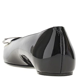 'Trompette' patent leather ballet flats