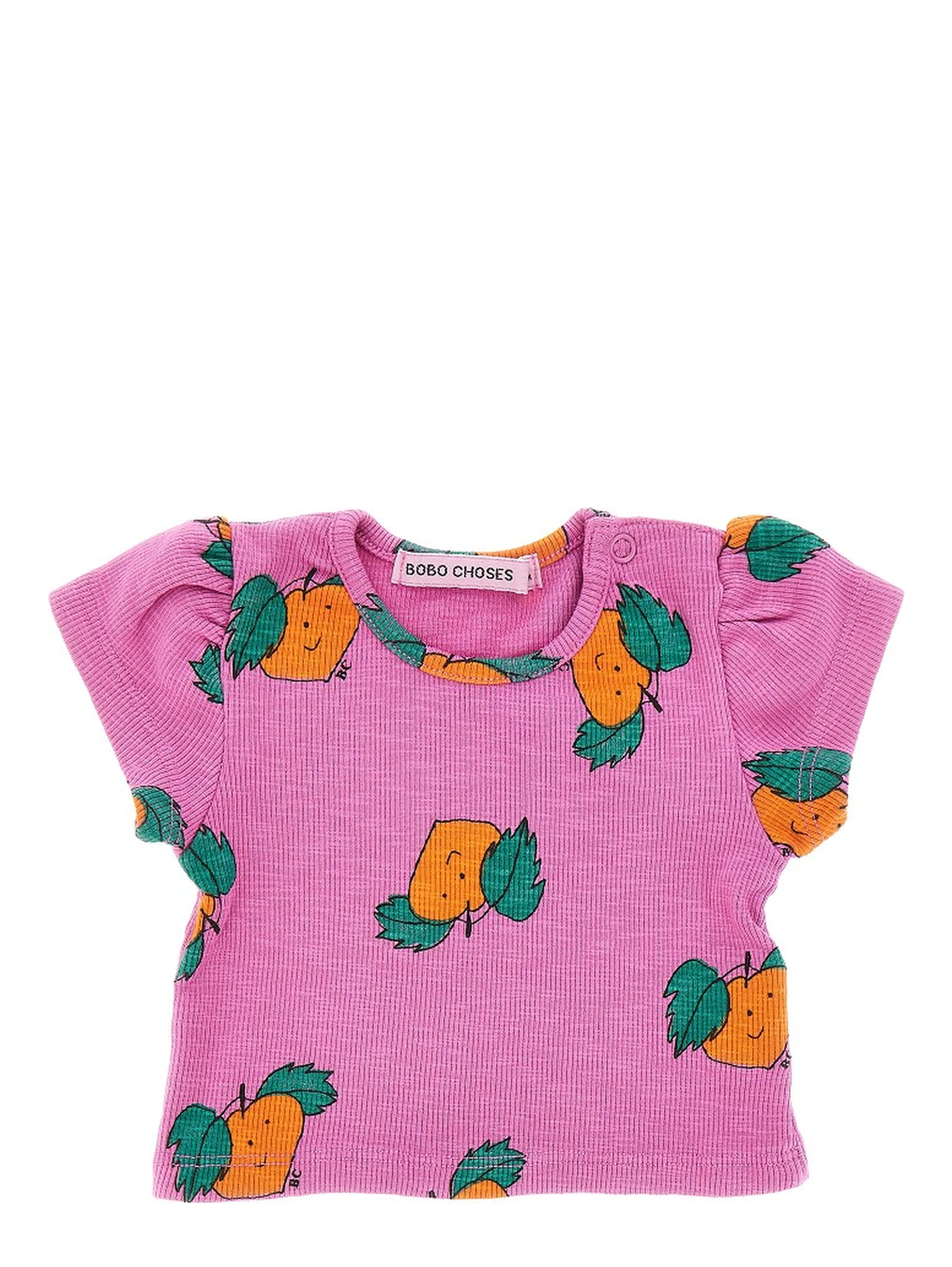 'Tangerine' ribbed T-shirt