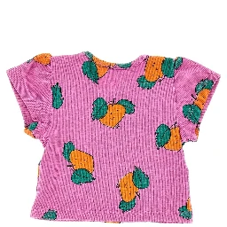 'Tangerine' ribbed T-shirt