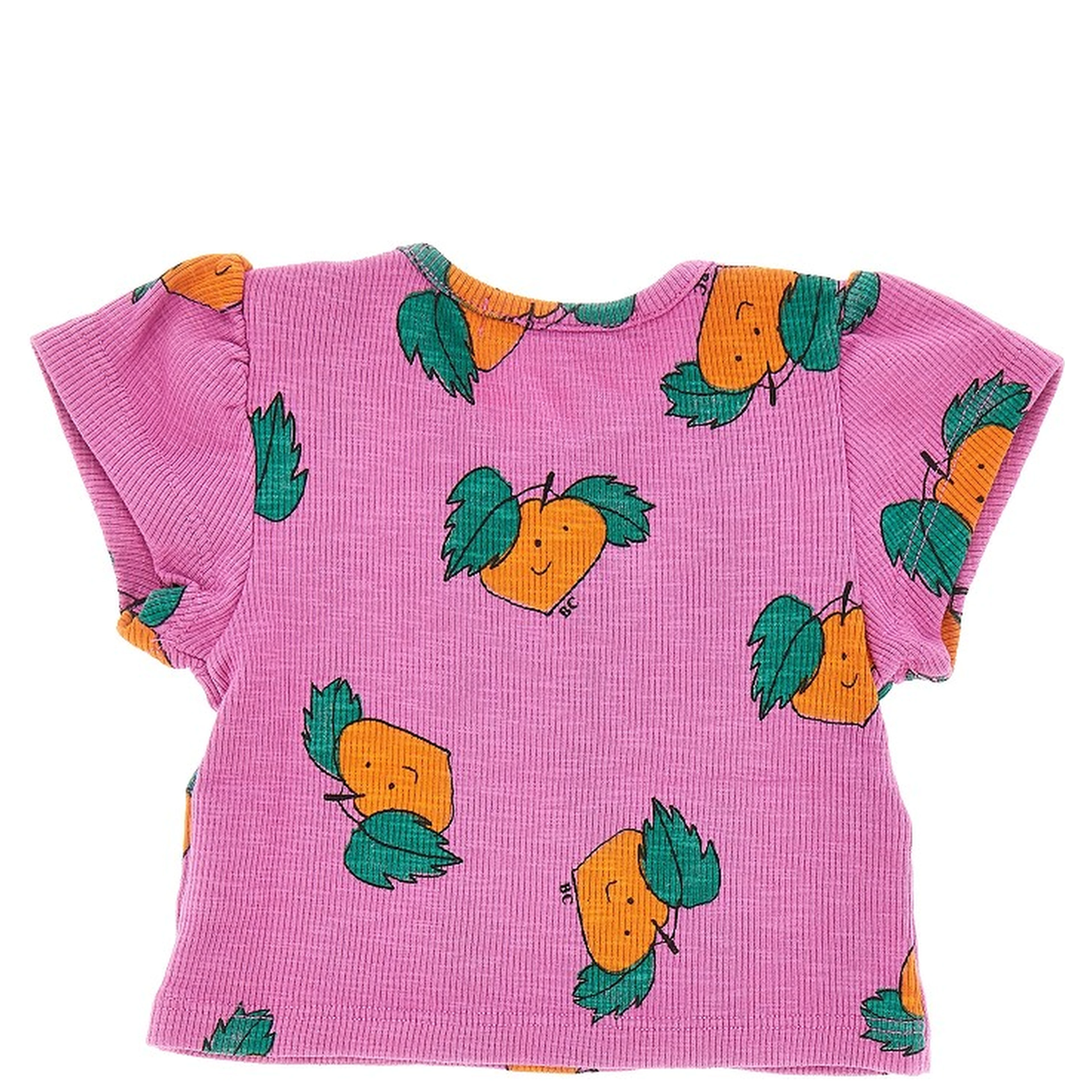 'Tangerine' ribbed T-shirt