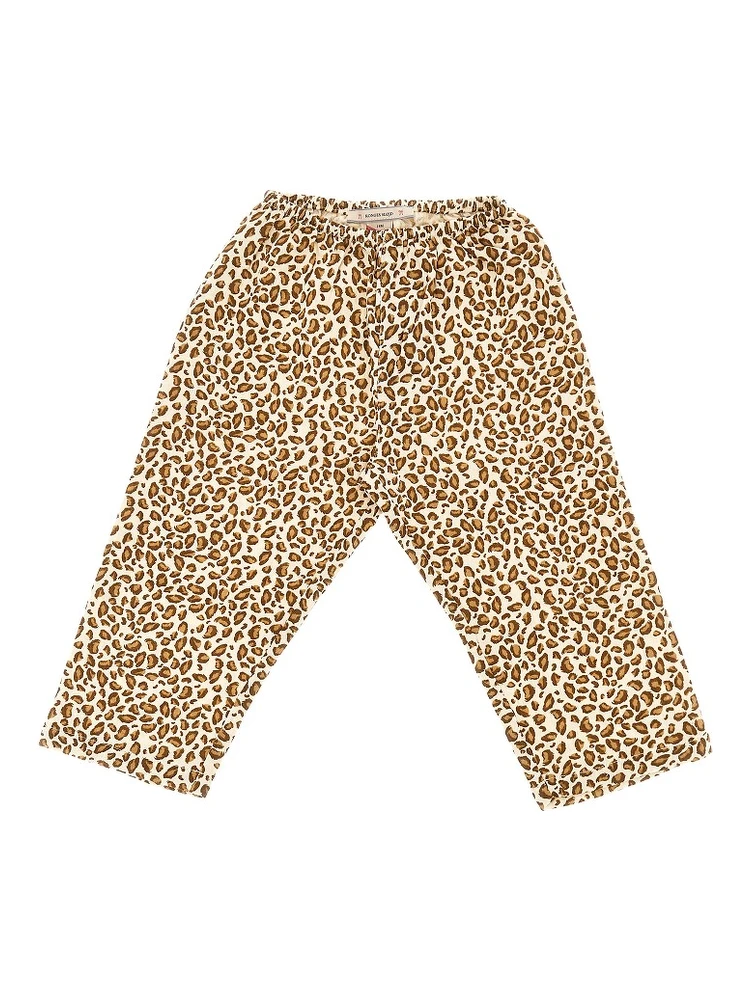 'Coco' leopard-print cotton pants