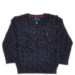 Cable-knit cotton sweater