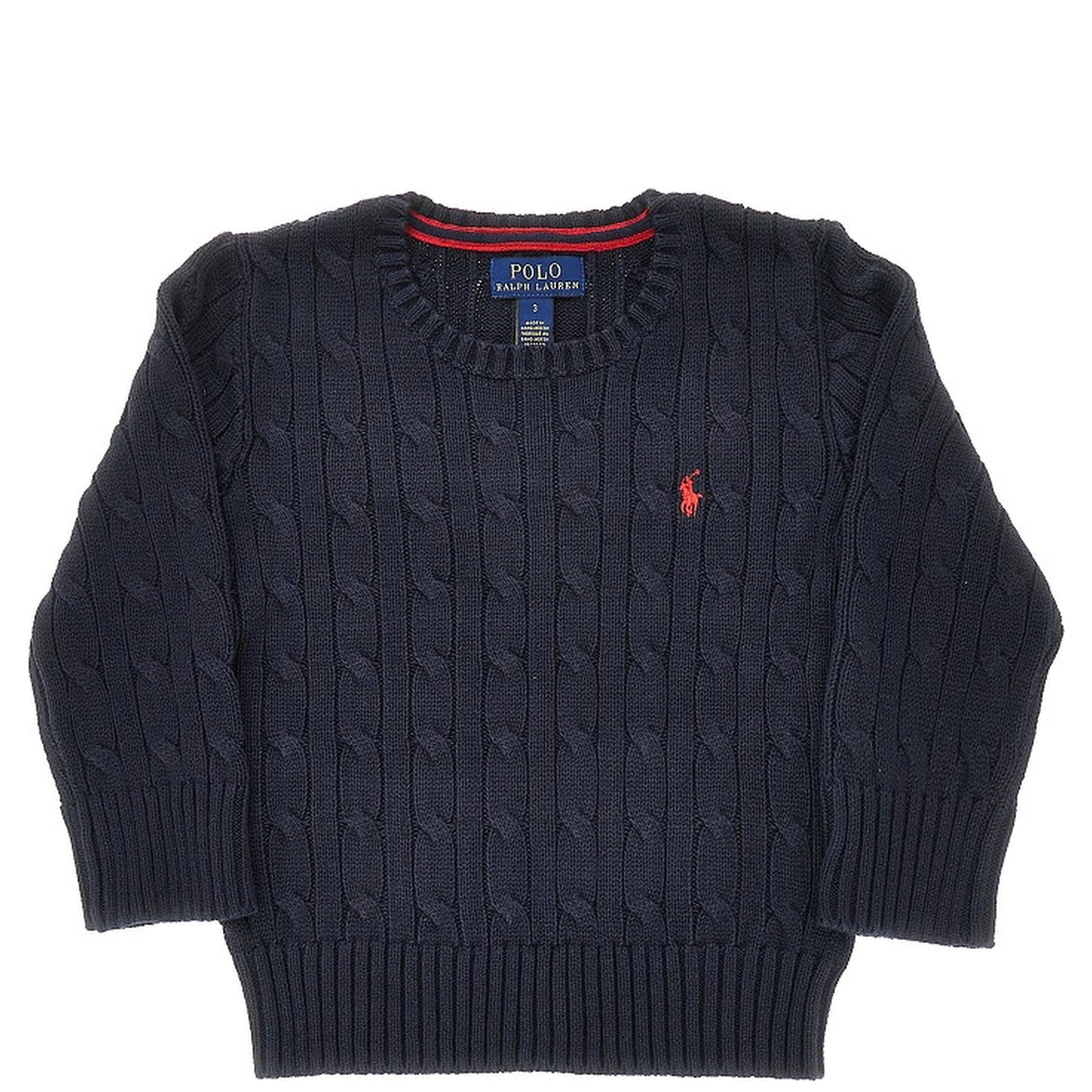 Cable-knit cotton sweater