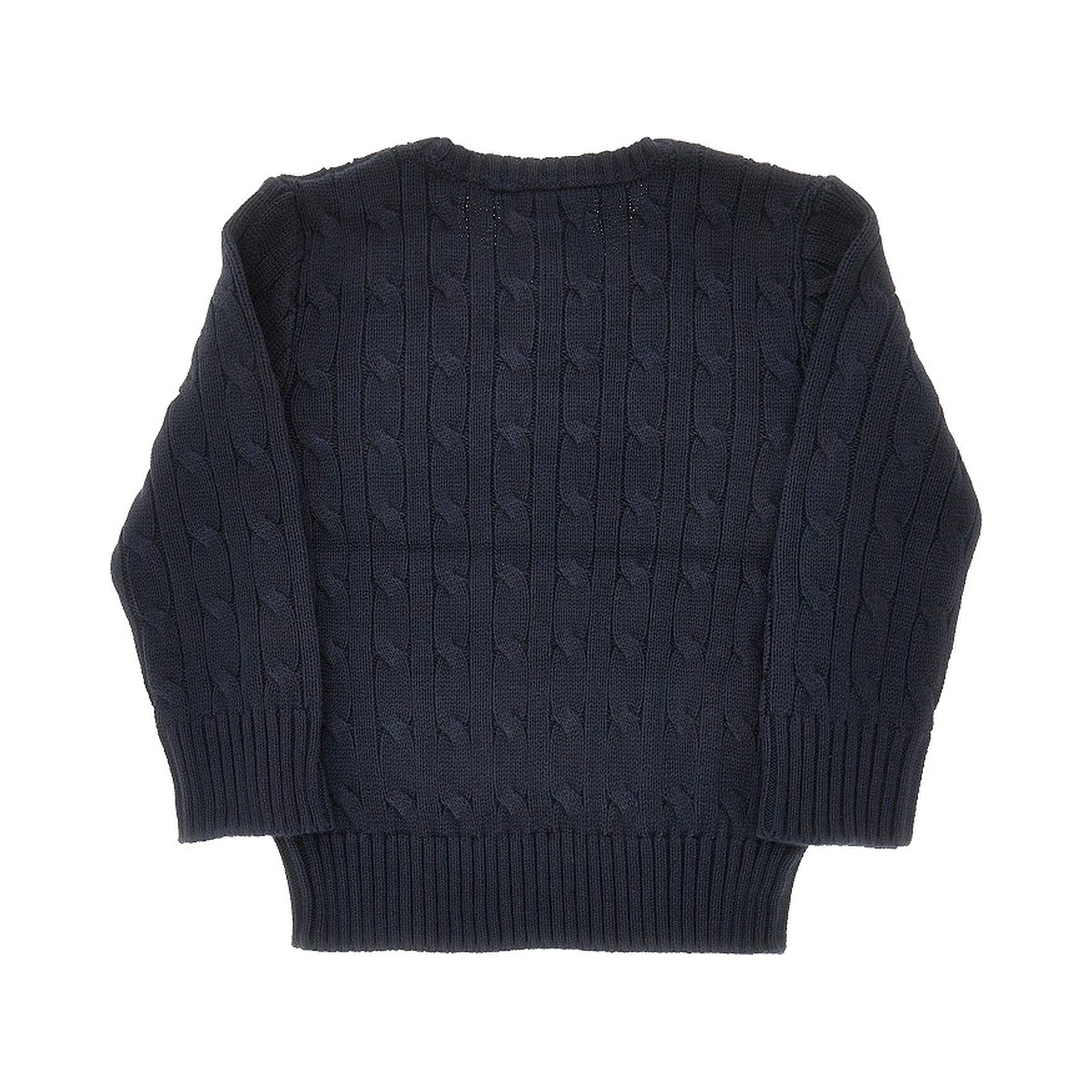 Cable-knit cotton sweater