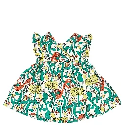 Color Herbalist cotton mini dress