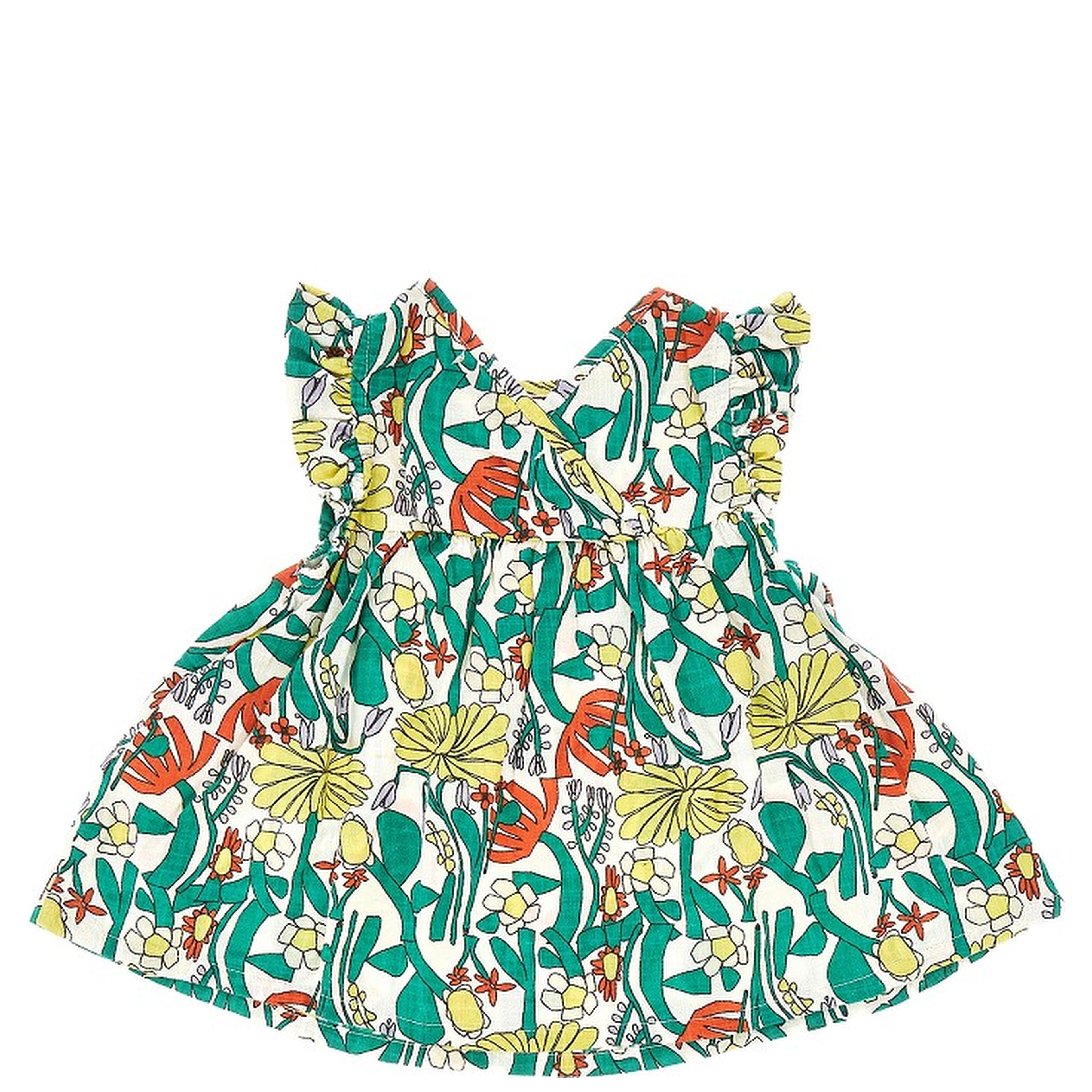 Color Herbalist cotton mini dress