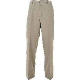 Micro-textured light wool pants