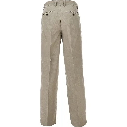 Micro-textured light wool pants
