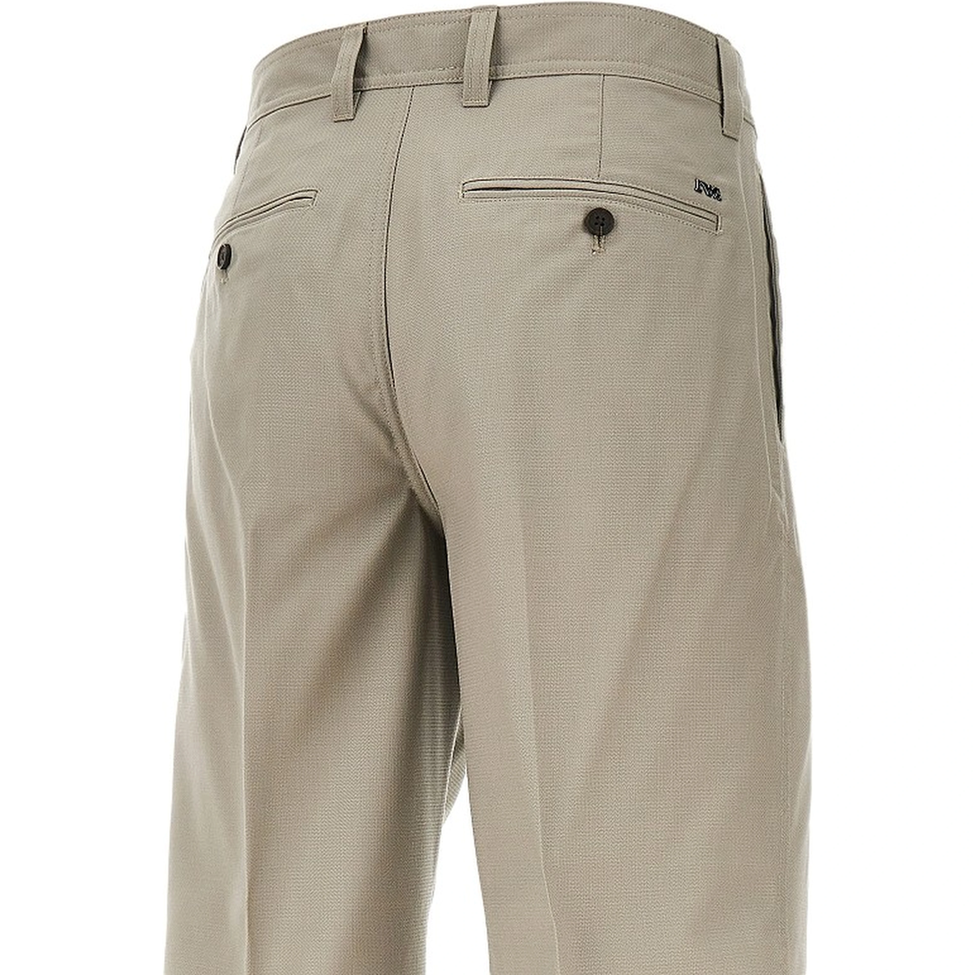 Micro-textured light wool pants