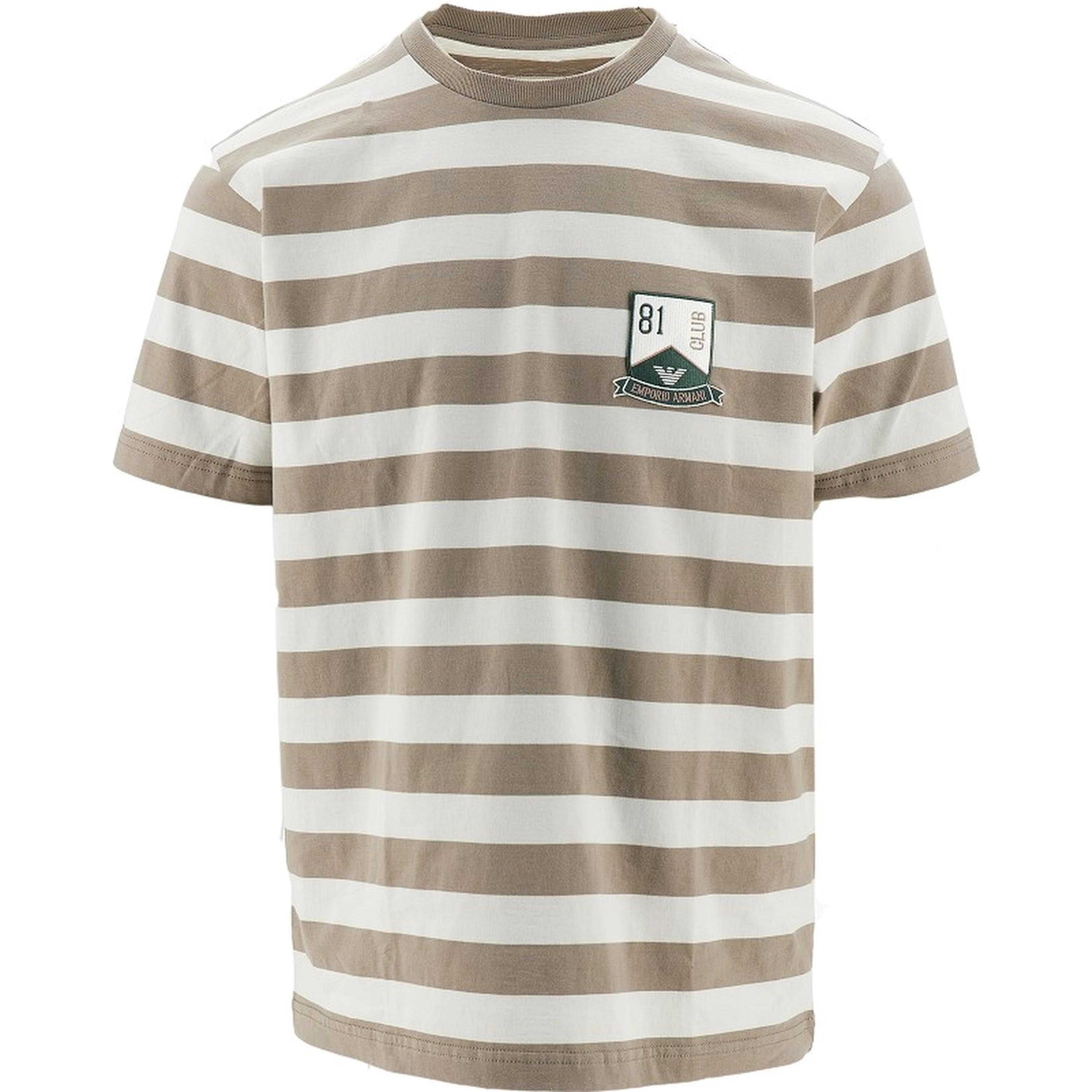 Striped T-shirt with EA Club patch