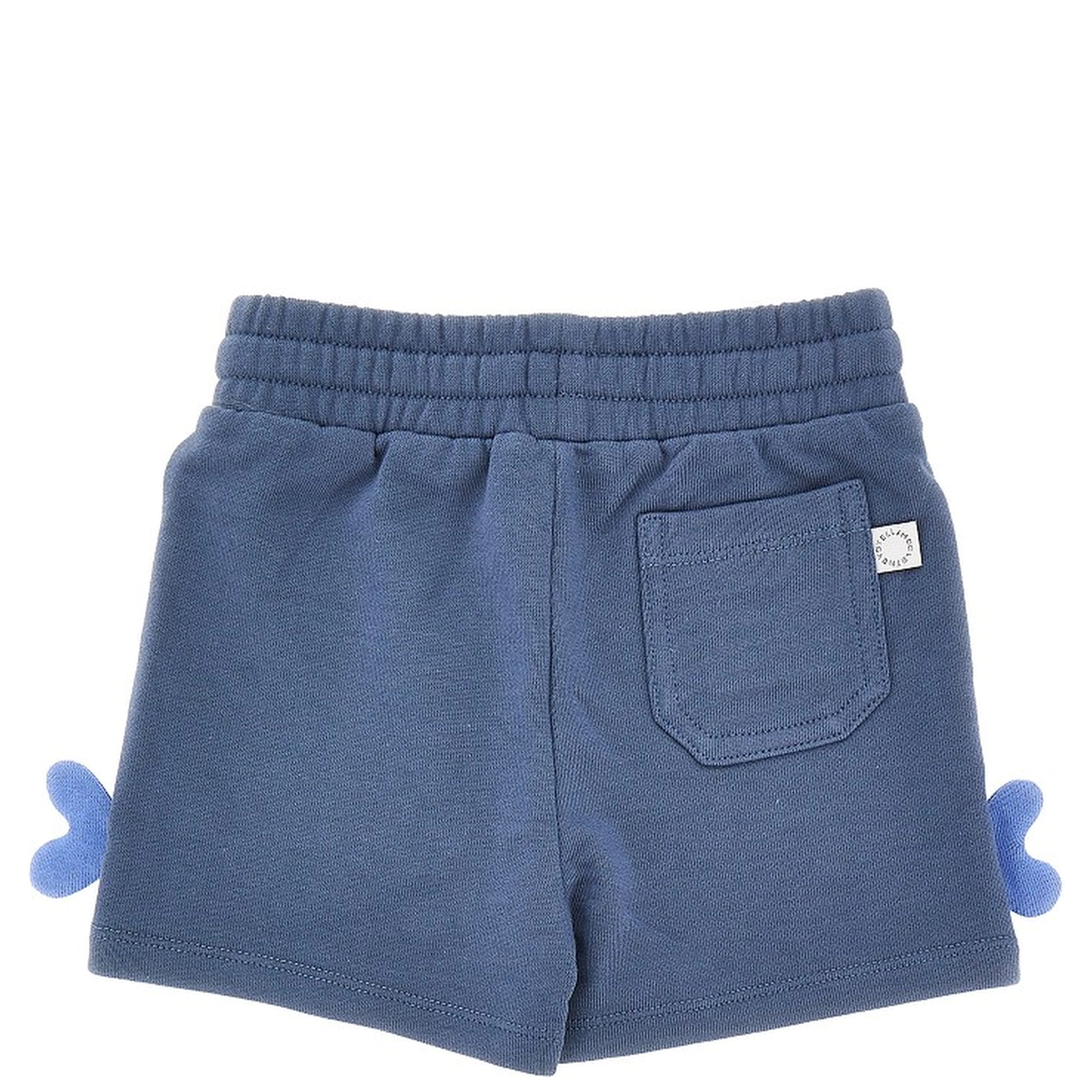 French terry shorts with whale print