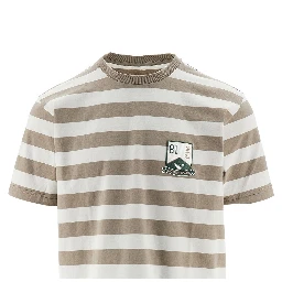 Striped T-shirt with EA Club patch