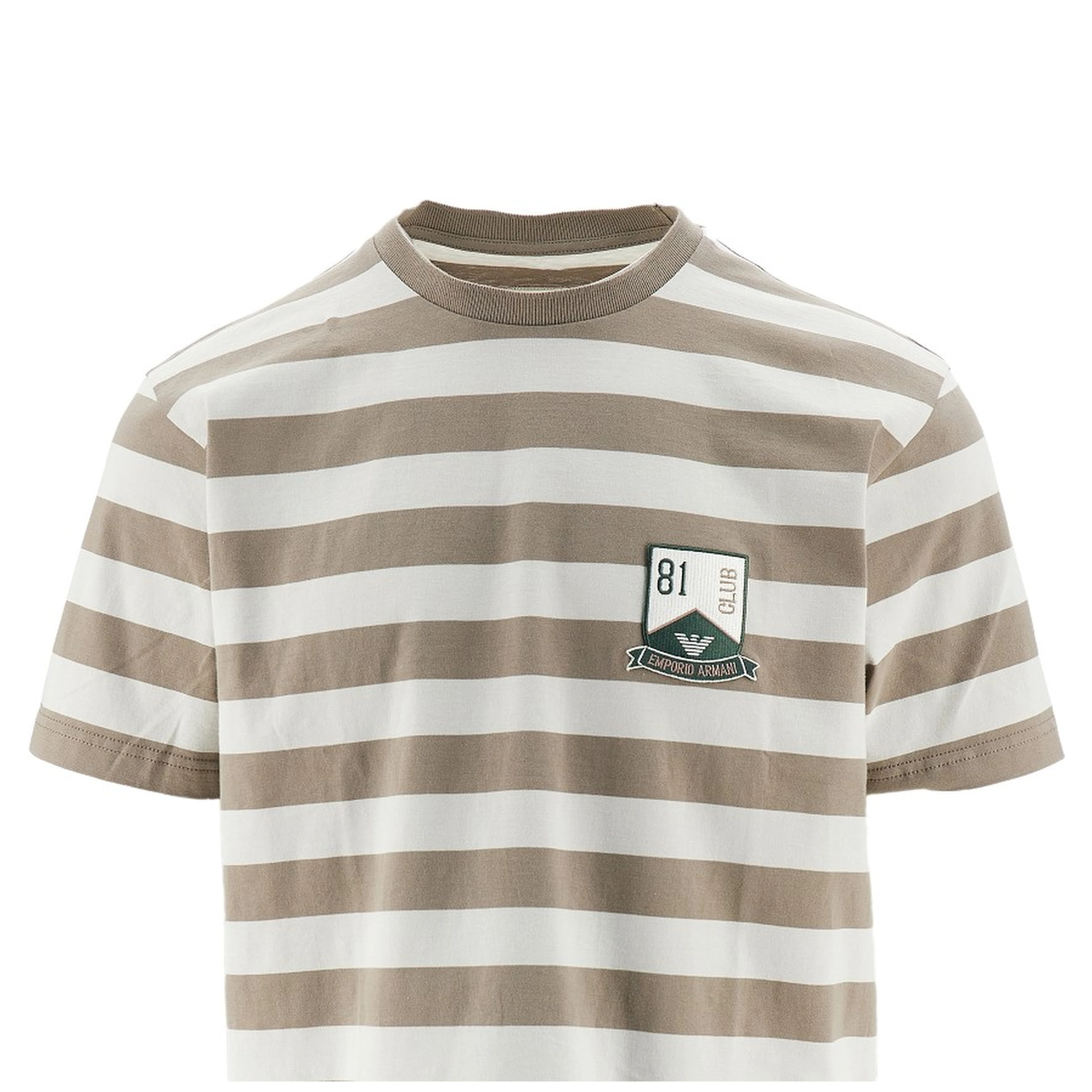 Striped T-shirt with EA Club patch