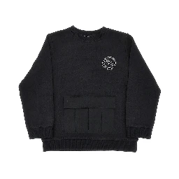 Crewneck sweatshirt with ripstop pocket
