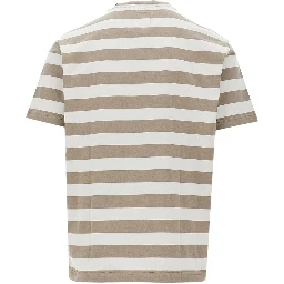 Striped T-shirt with EA Club patch