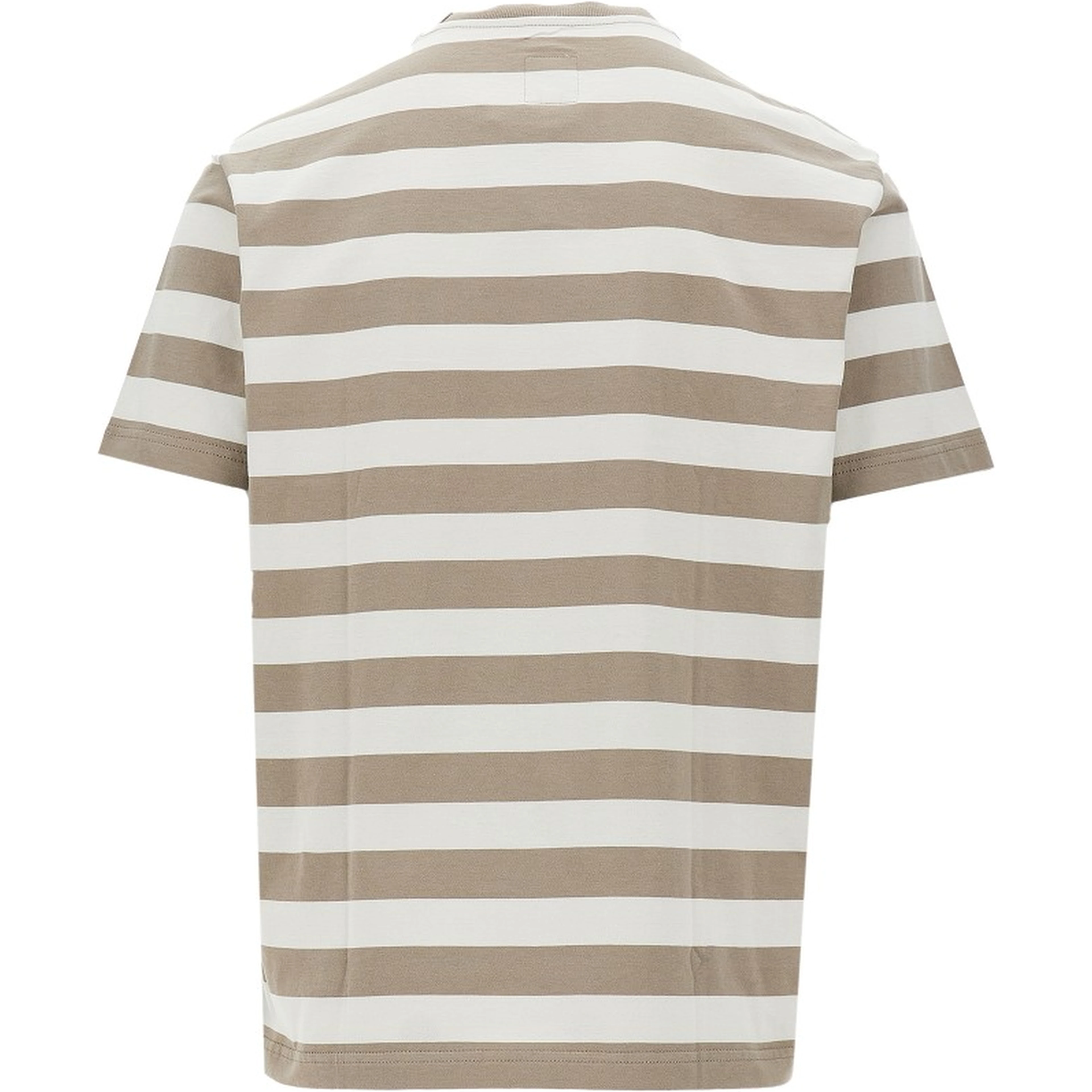 Striped T-shirt with EA Club patch