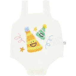 Party intarsia cotton bodysuit