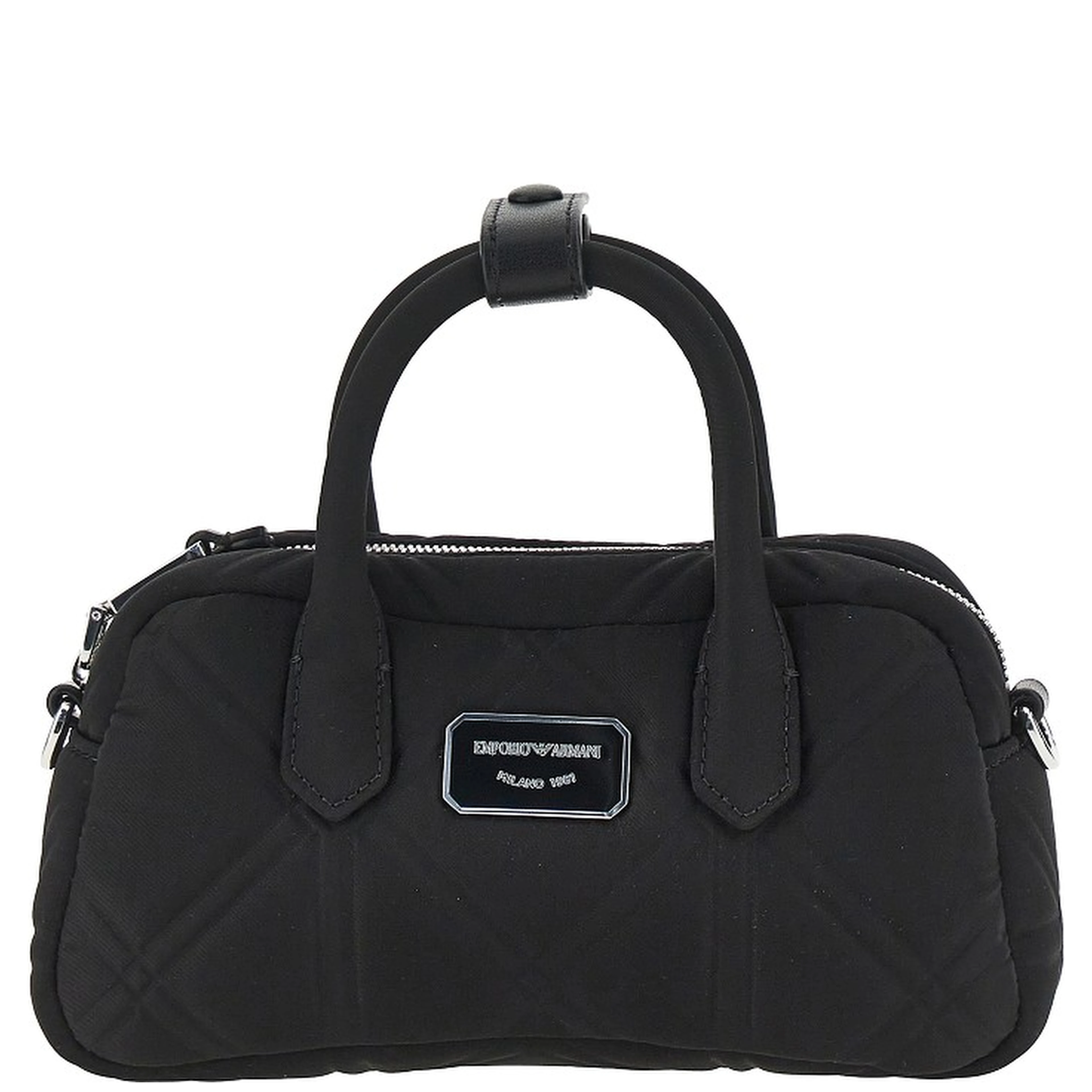Embossed nylon mini bowling bag