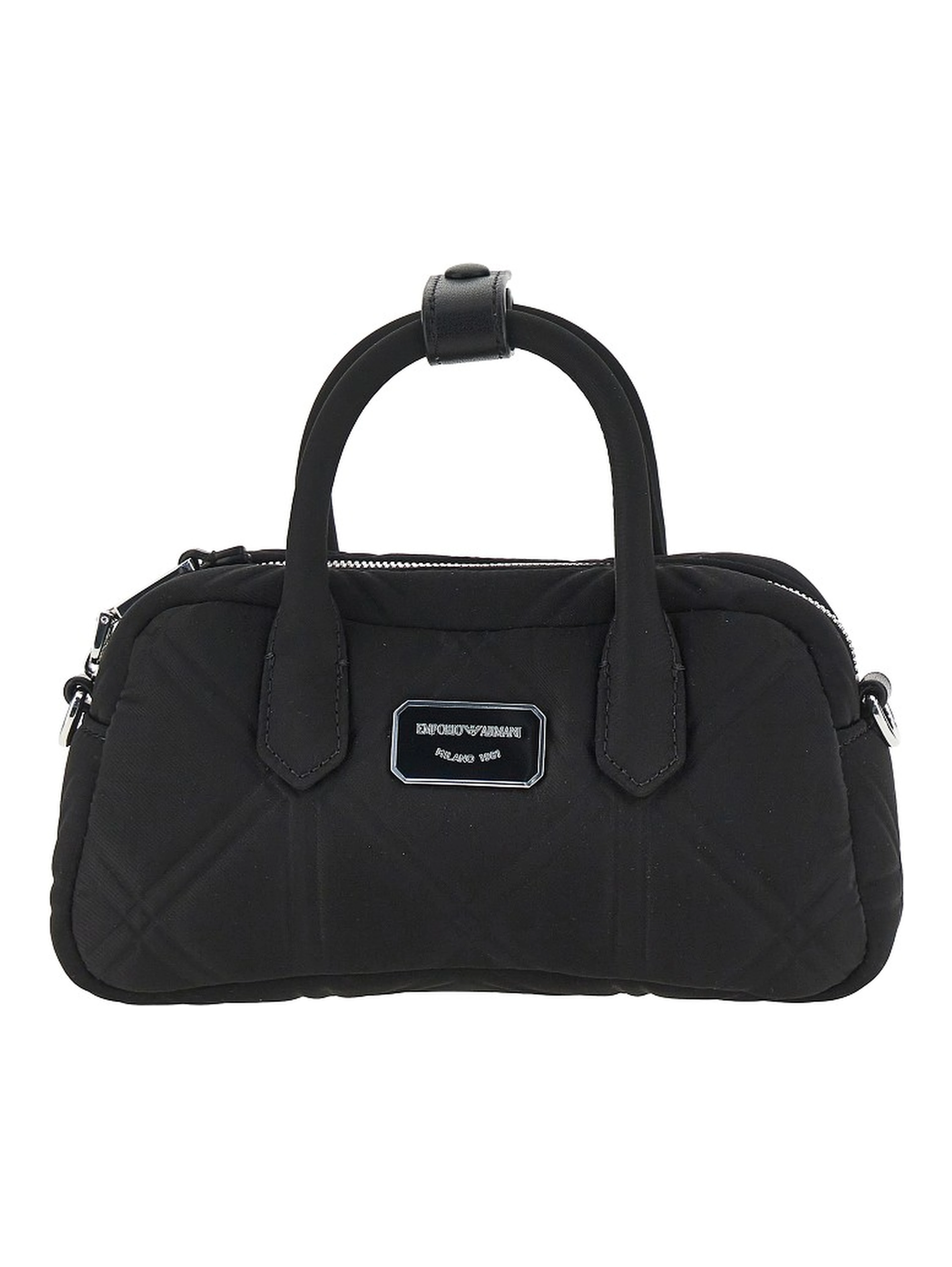 Embossed nylon mini bowling bag
