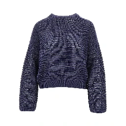 Openworked cashmere blend sweater