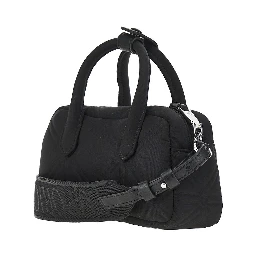 Embossed nylon mini bowling bag