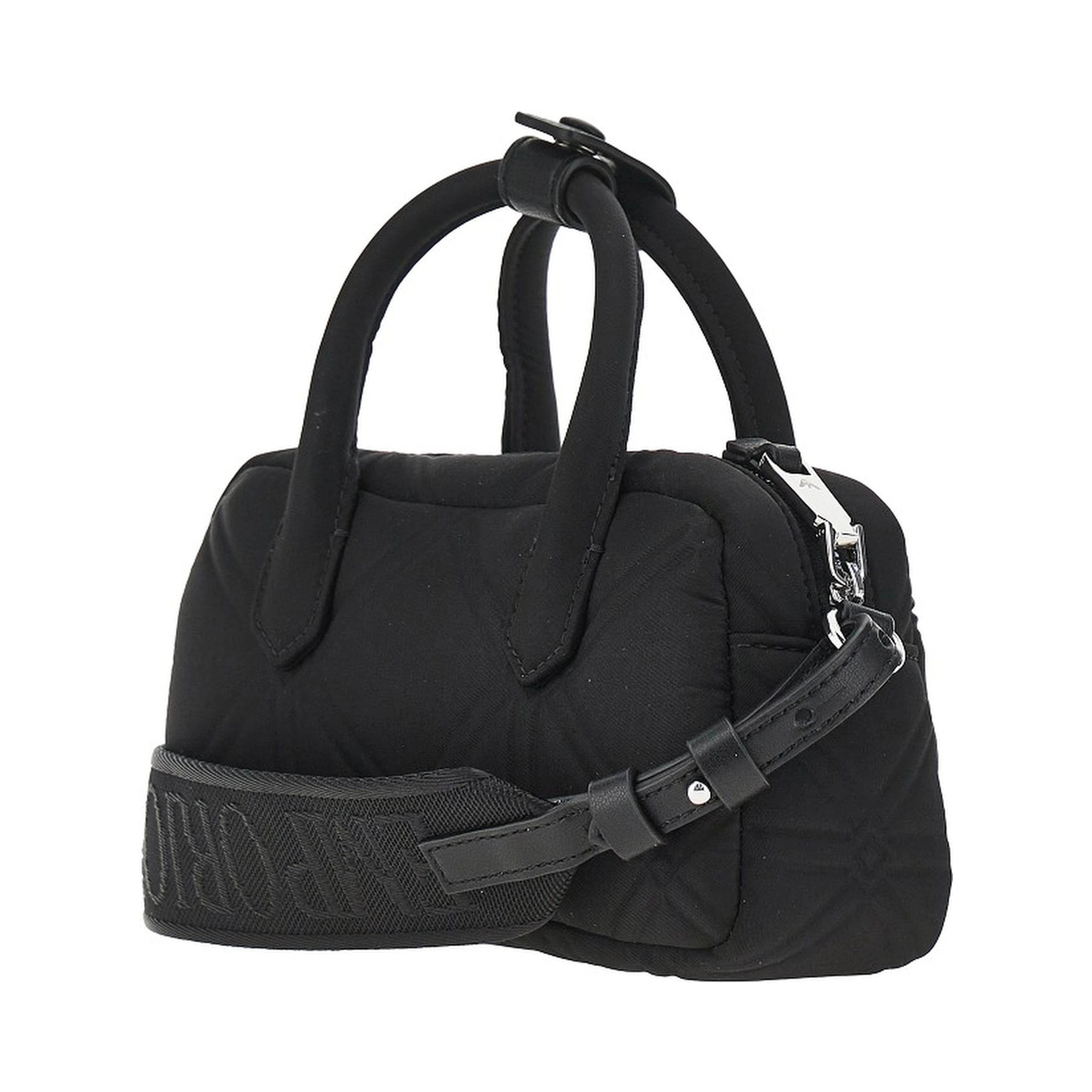 Embossed nylon mini bowling bag