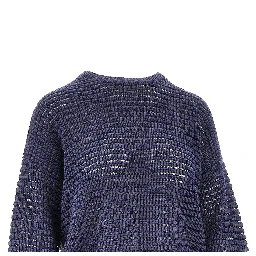 Openworked cashmere blend sweater