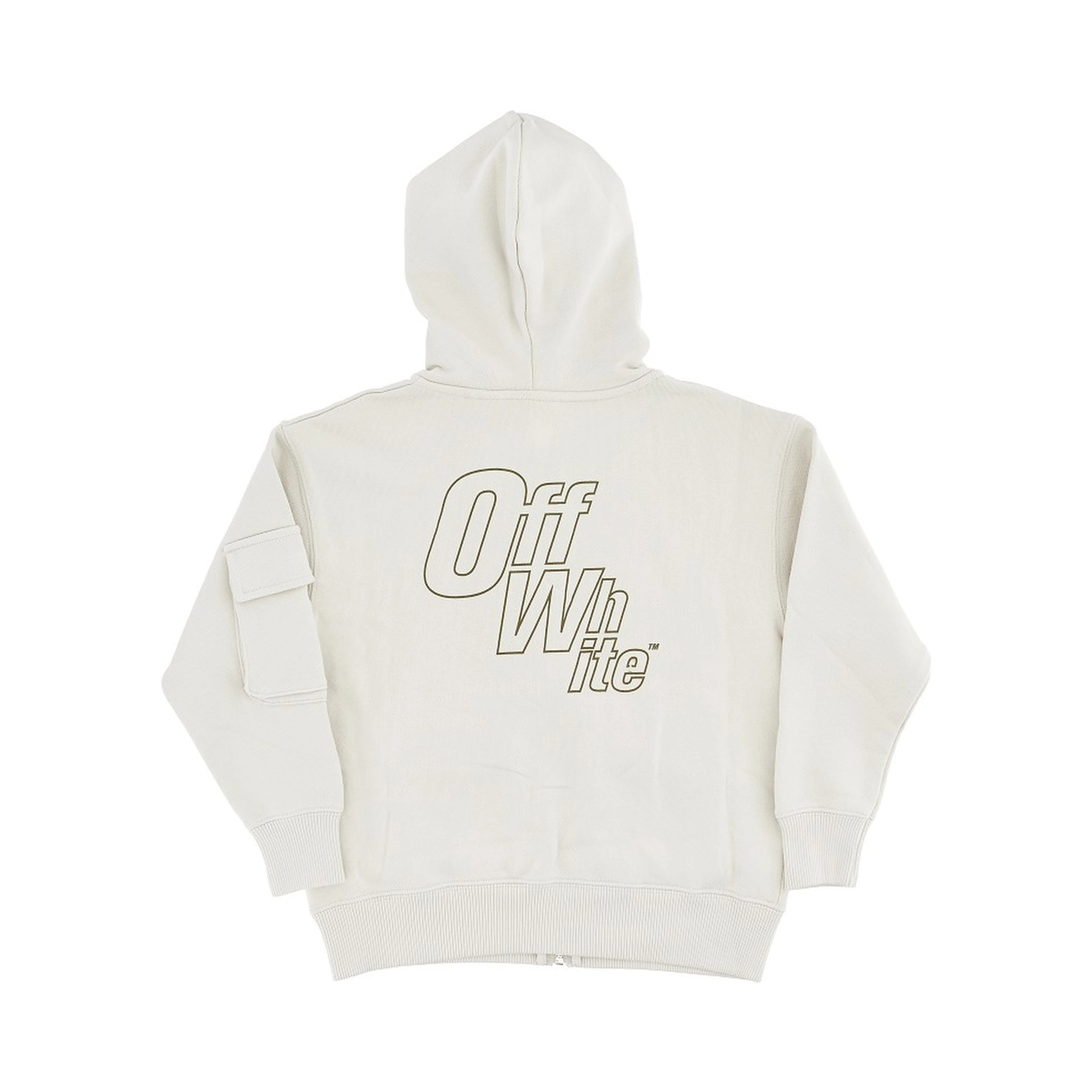 Full-zip hoodie with cargo pockets