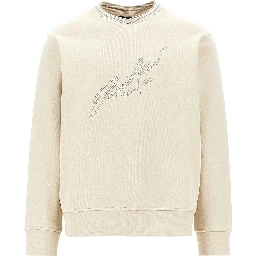 Logo embroidery crewneck sweatshirt