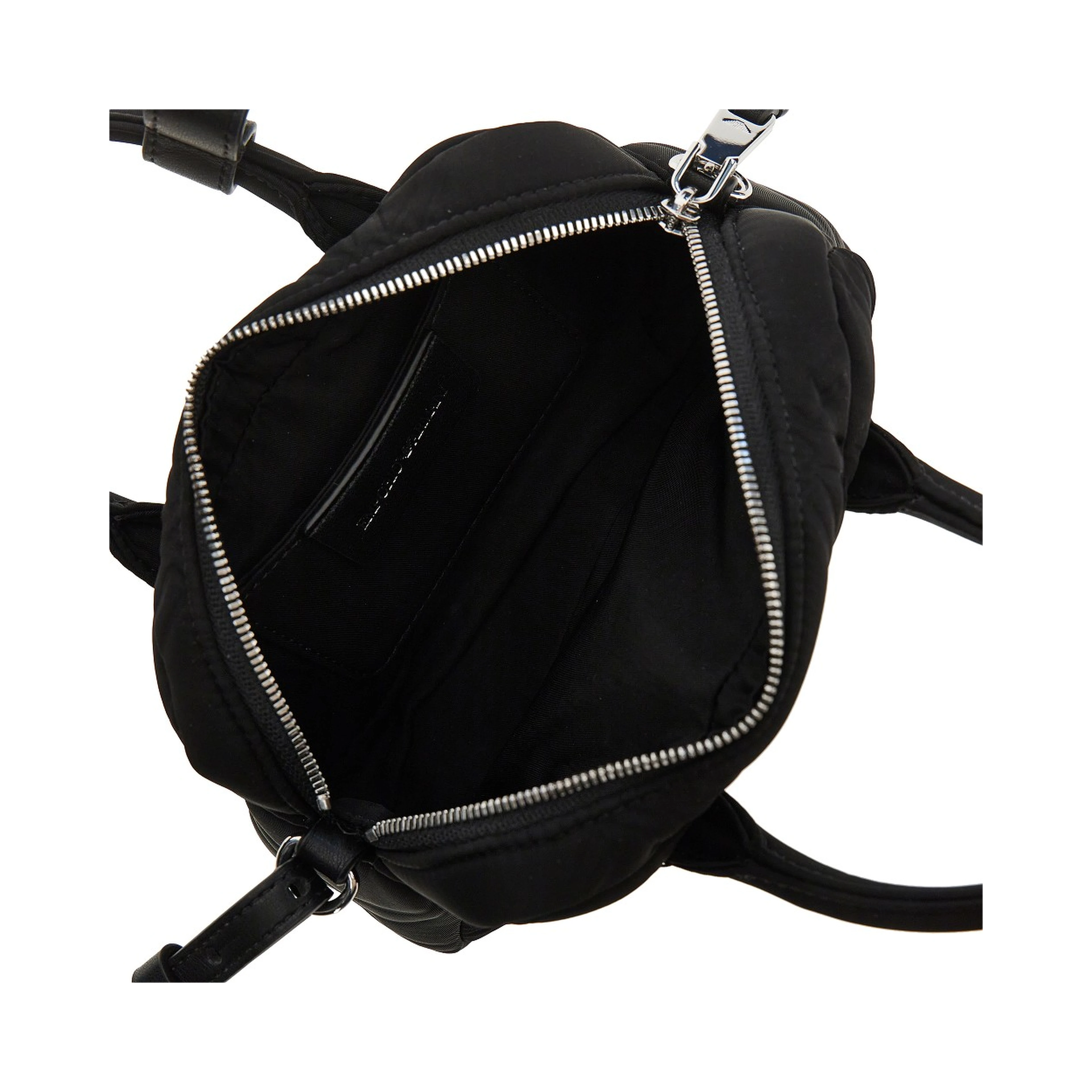 Embossed nylon mini bowling bag