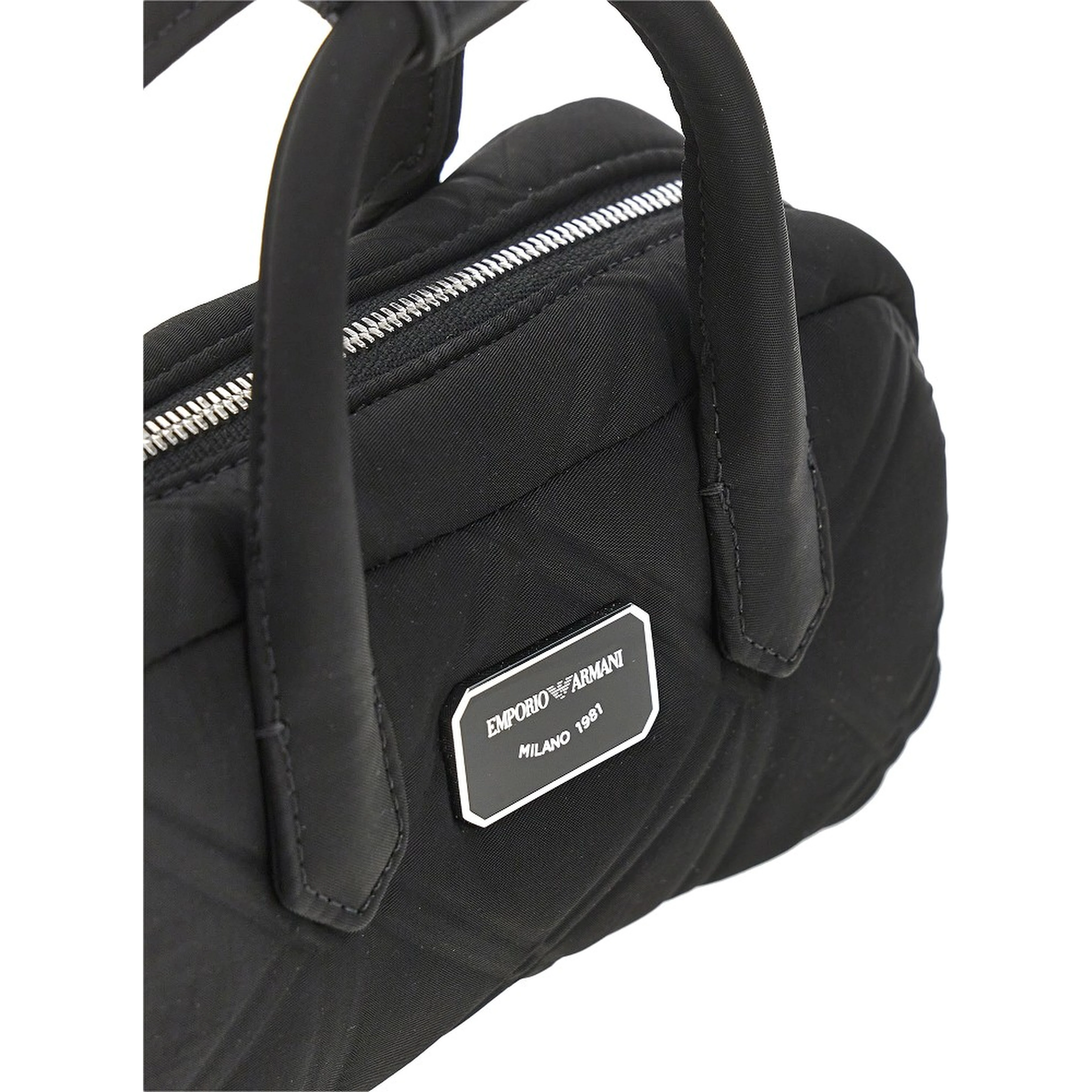 Embossed nylon mini bowling bag