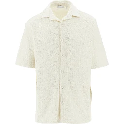 Jacquard terry bowling shirt