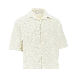 Jacquard terry bowling shirt