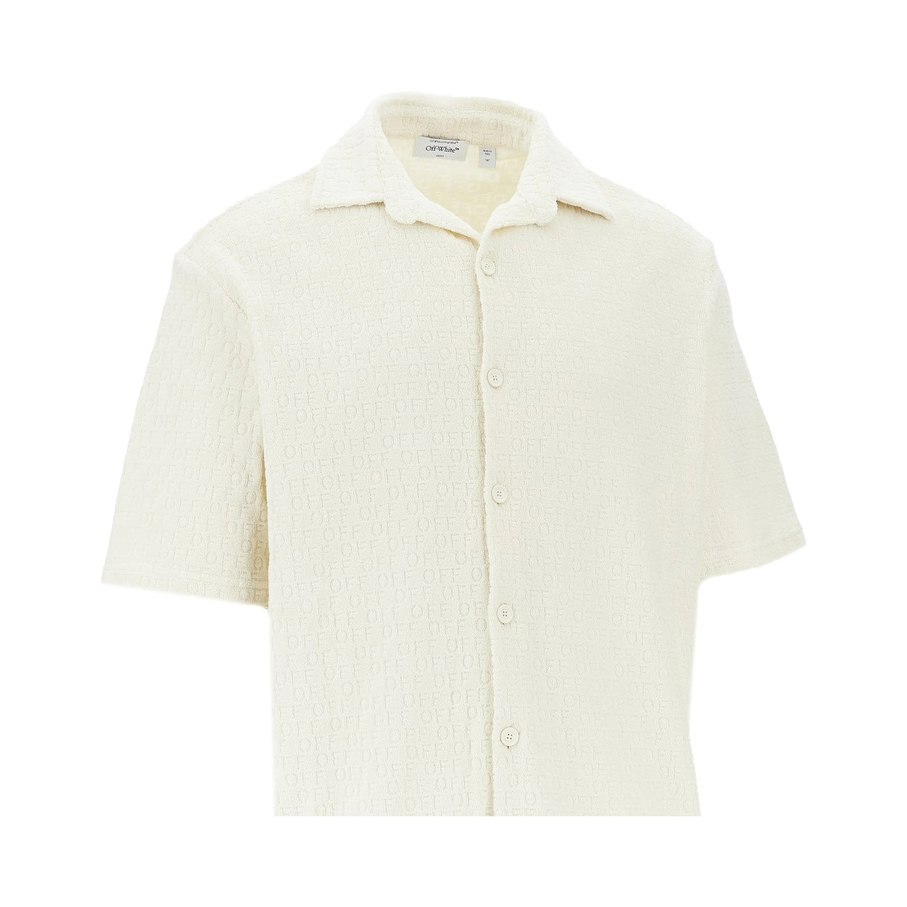 Jacquard terry bowling shirt
